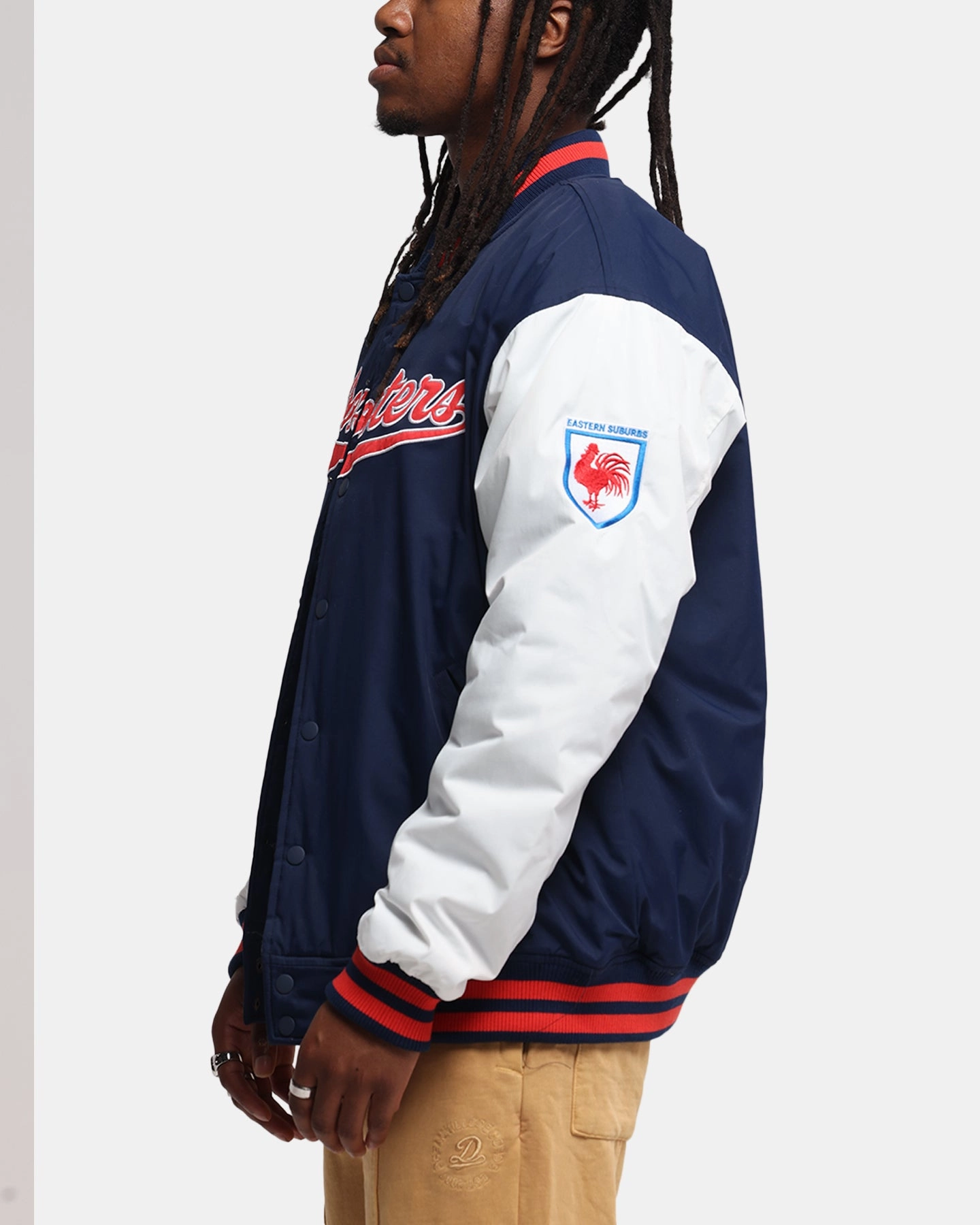 Allow Class Bleacher Athletic Sydney Roosters NRL 1908 Baseball Varsity Jacket Official Team Colour