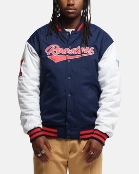 Template Hooded style Bleacher Athletic Sydney Roosters NRL 1908 Baseball Varsity Jacket Official Team Colour