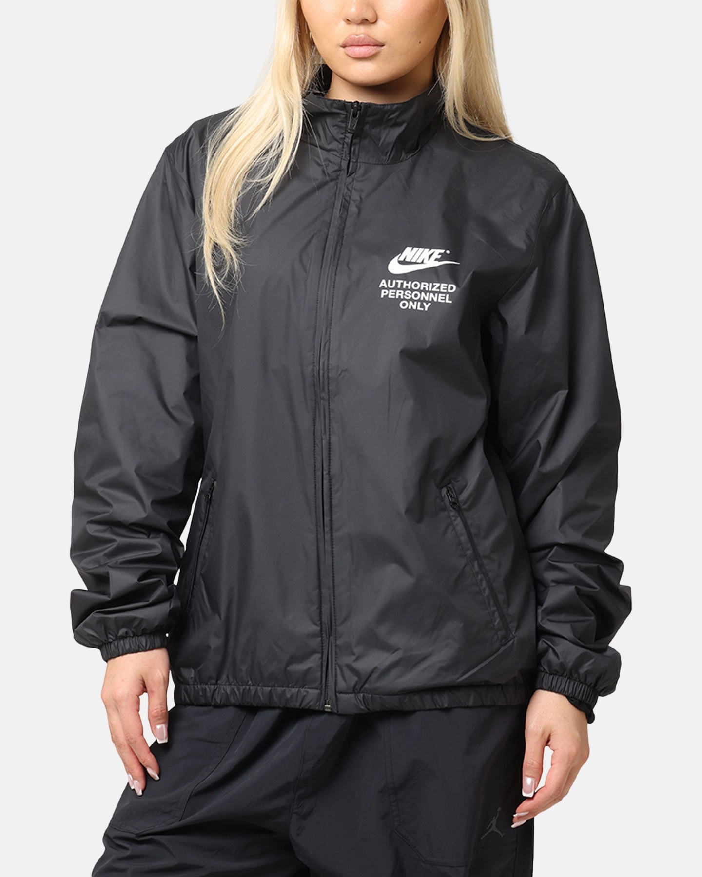 Nike Woven Full Zip Jacket Black/Black coordinating piece Active Jacket
