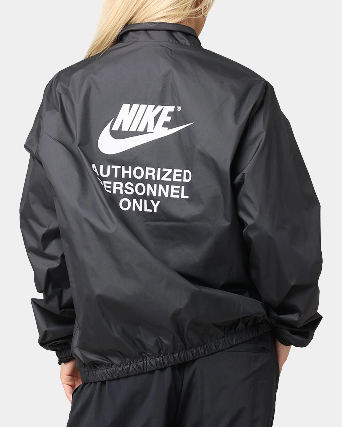 Nike Woven Full Zip Jacket Black/Black Ergonomic Design Wind Safe