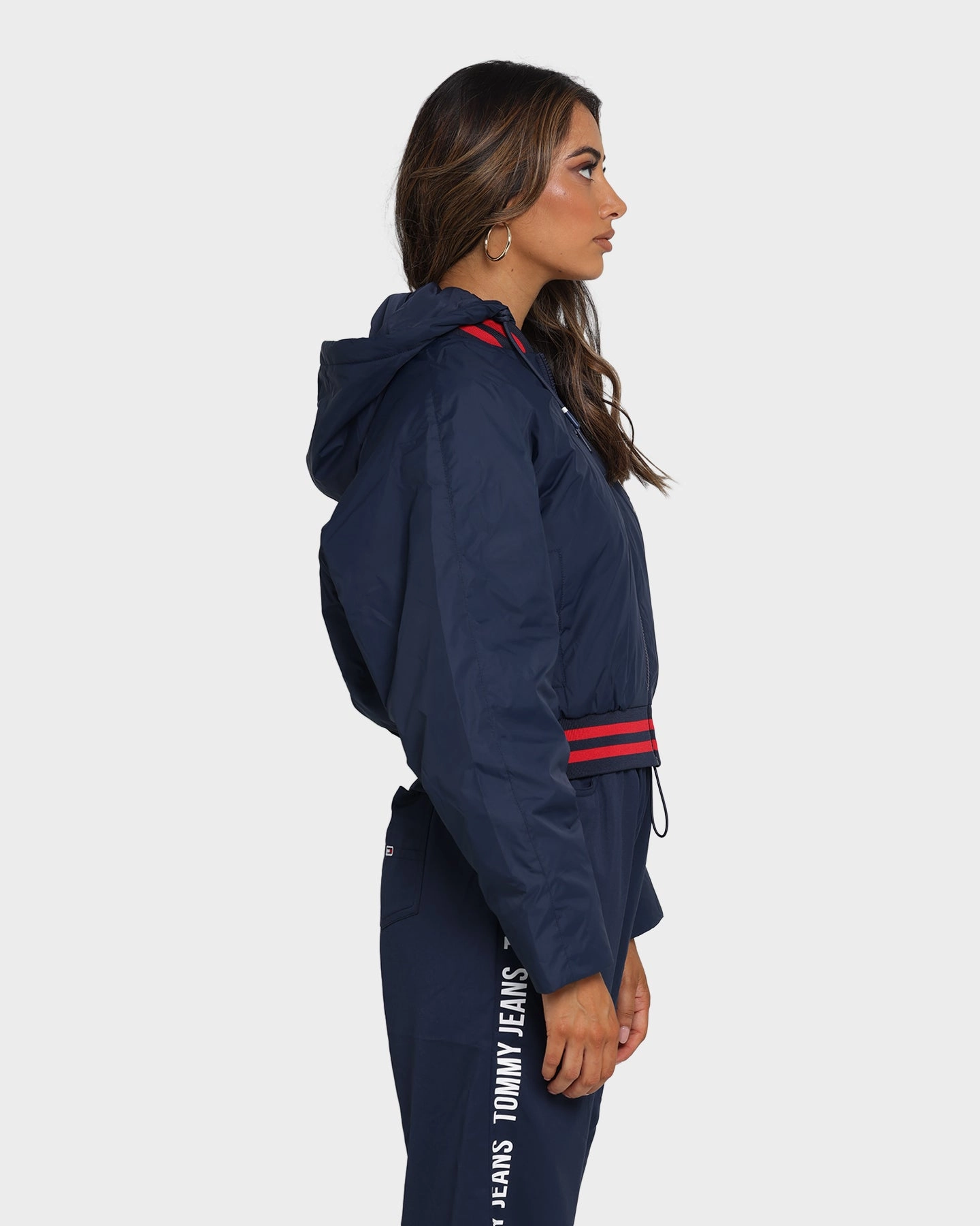 Journal Tommy Jeans Women's Detachable Hood Bomber Jacket Twilight Navy