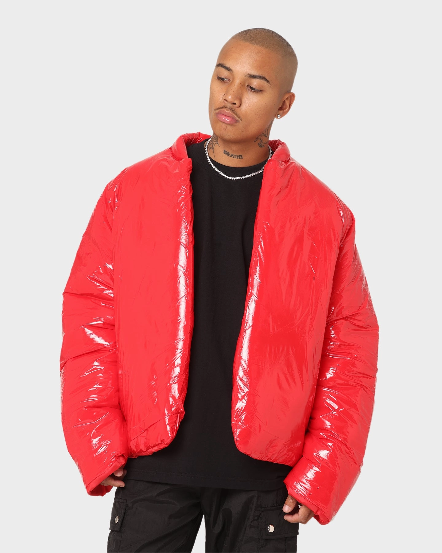 Party Club Paradise  Paxton Puffer Jacket Red