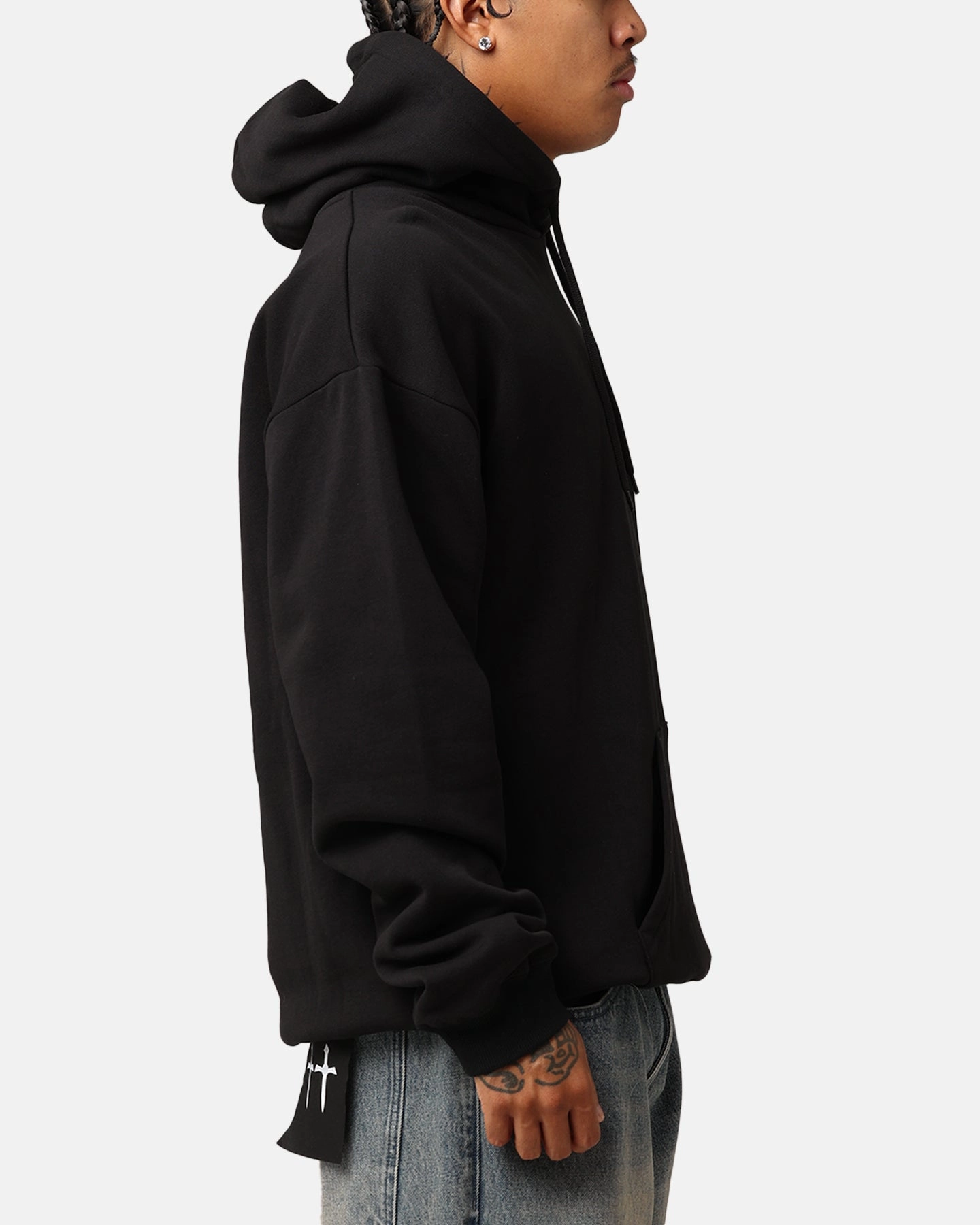 Bob Marley Smile Jamaica Hoodie Black belt