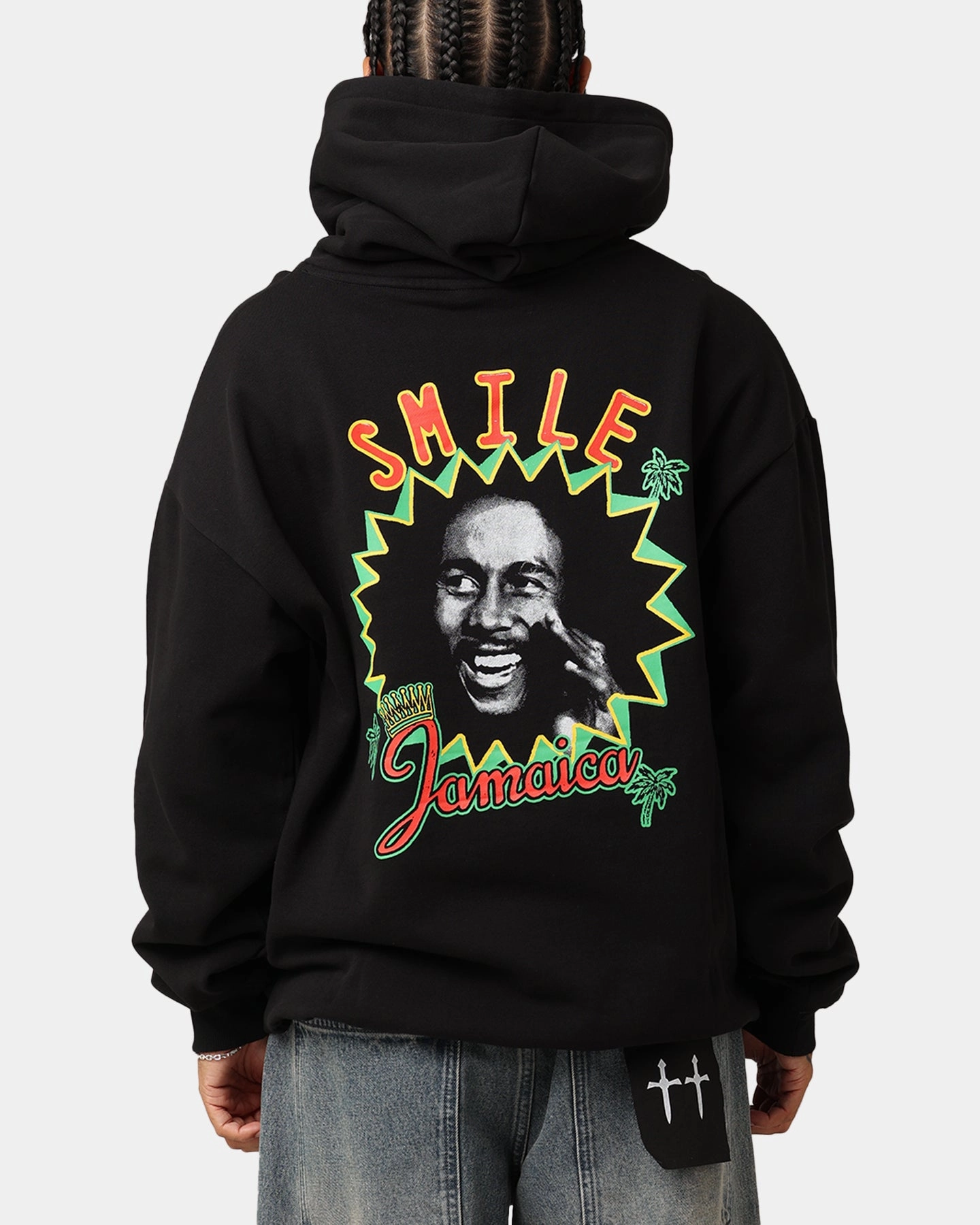 Blueprint Outdoor Protection Bob Marley Smile Jamaica Hoodie Black