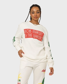High Density Cotton Stylish Wear Bob Marley The Wailers Exodus Crewneck Off White