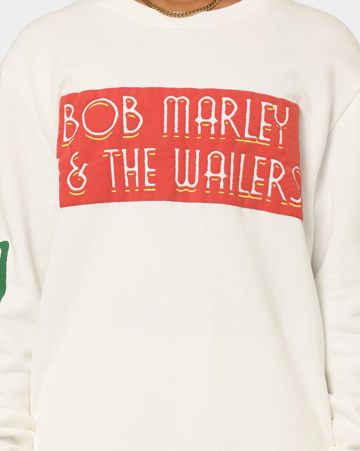 Bob Marley The Wailers Exodus Crewneck Off White Soft Fit Wear