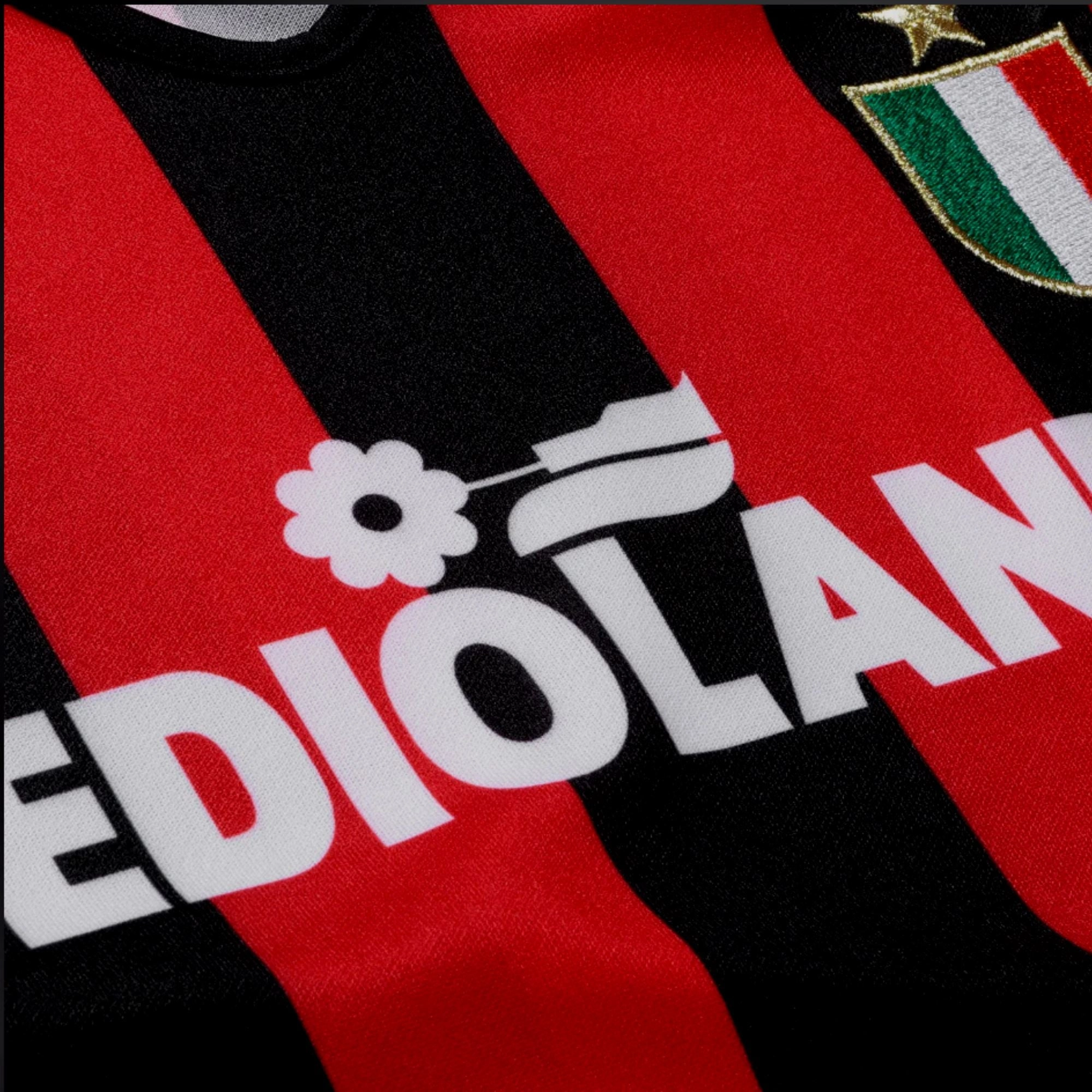 All-Day Wear All Purpose Athletic Build 1988/89 AC Milan Home Jersey