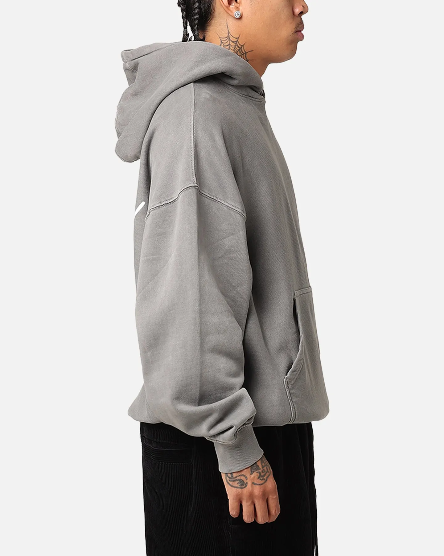 Saint Morta Saint Studios Hoodie Washed Charcoal Recover Checked