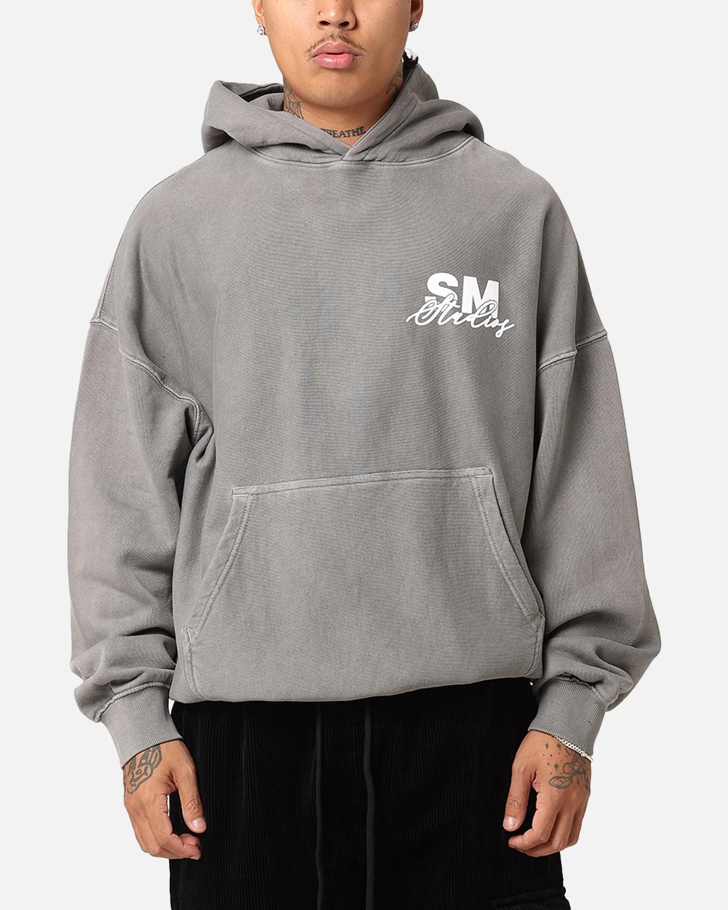Saint Morta Saint Studios Hoodie Washed Charcoal Faith