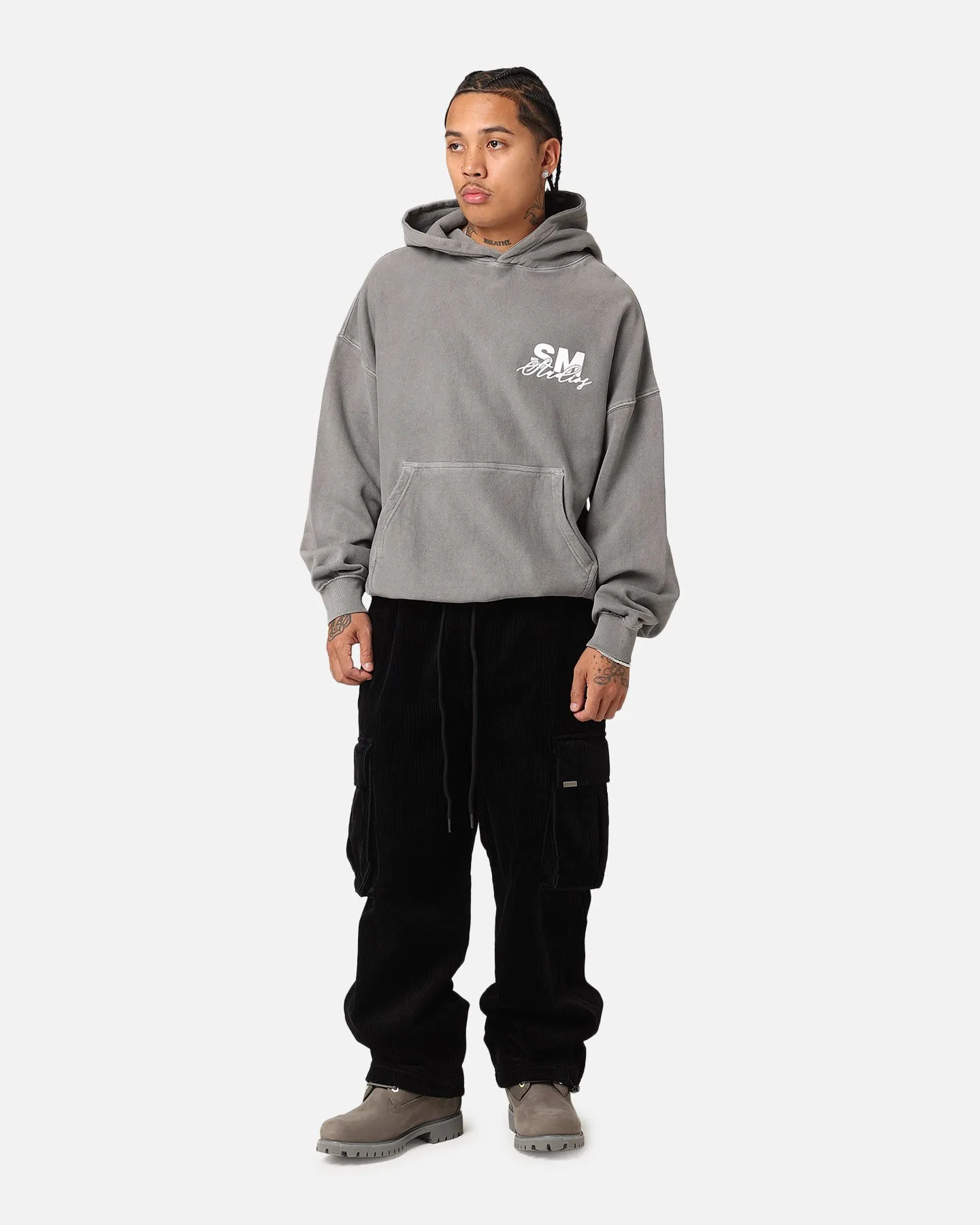 Unique Planner Saint Morta Saint Studios Hoodie Washed Charcoal