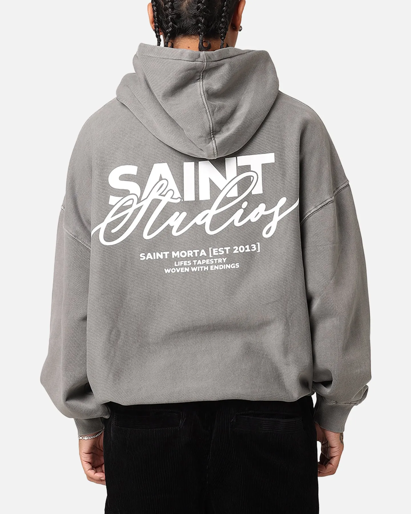 Perspective Saint Morta Saint Studios Hoodie Washed Charcoal