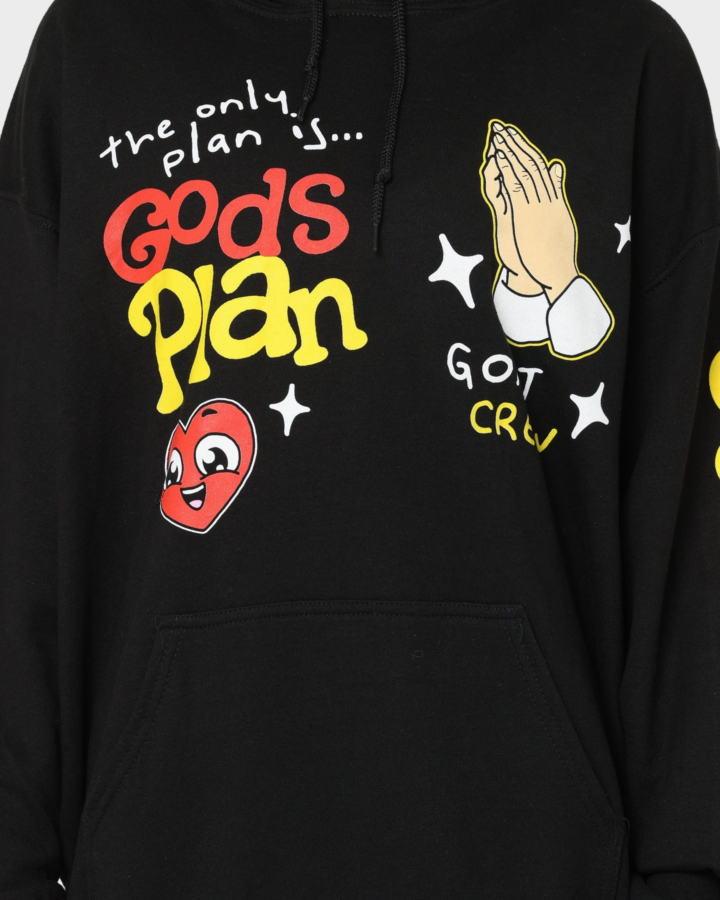 Goat Crew Godsplan Hoodie Black Classic Crew Neck