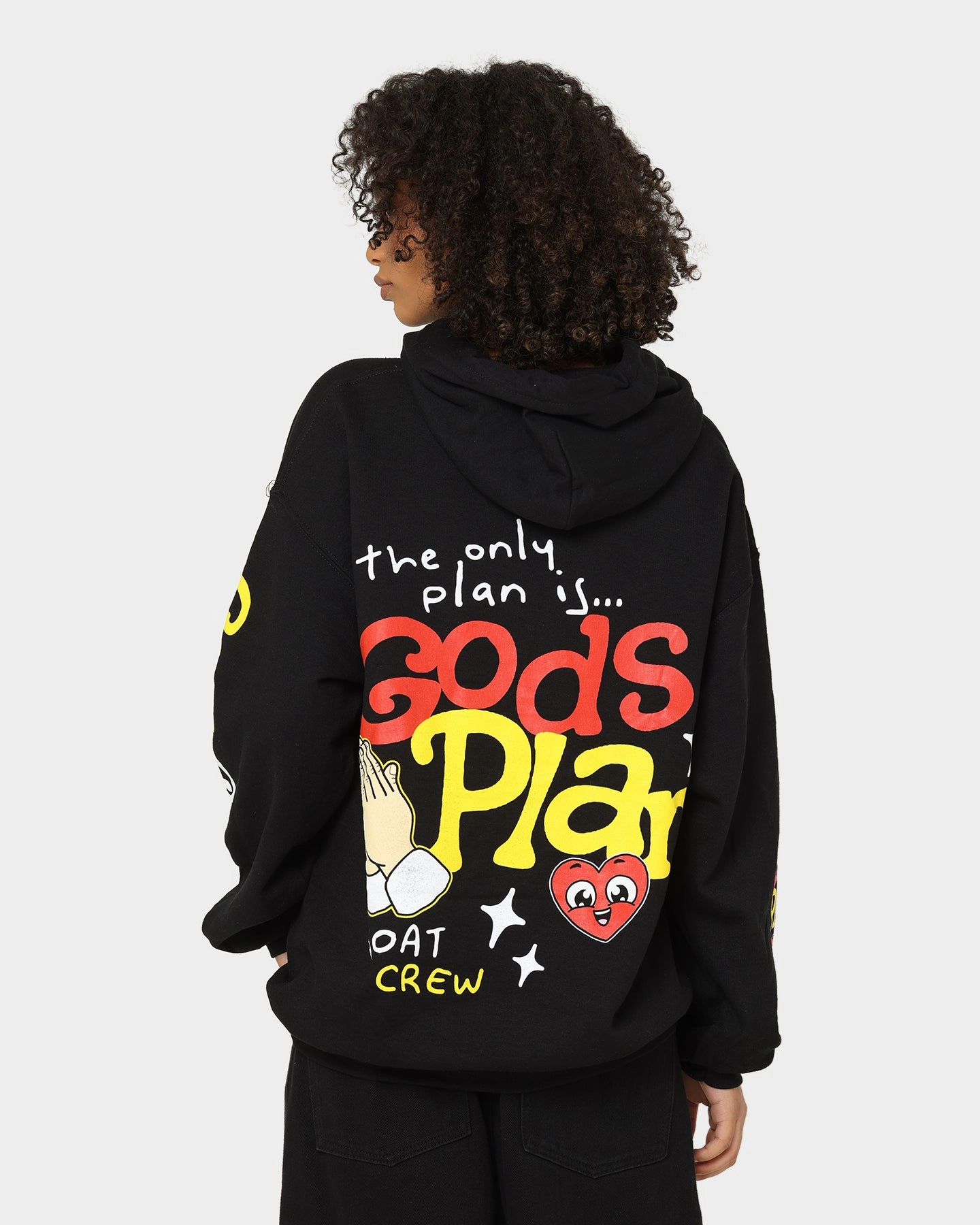 Goat Crew Godsplan Hoodie Black Classic Trend Look