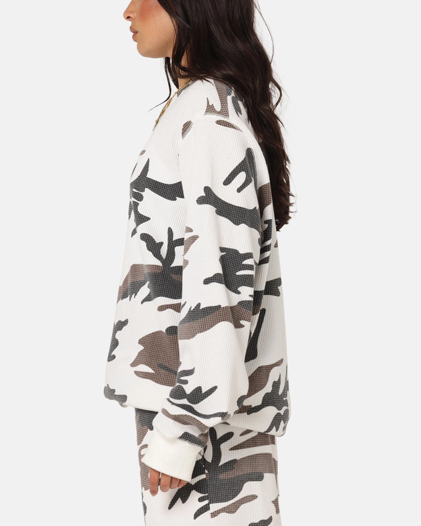 Minimal Fashion XXIII Printed Thermal Long Sleeve T-Shirt Snow Camo