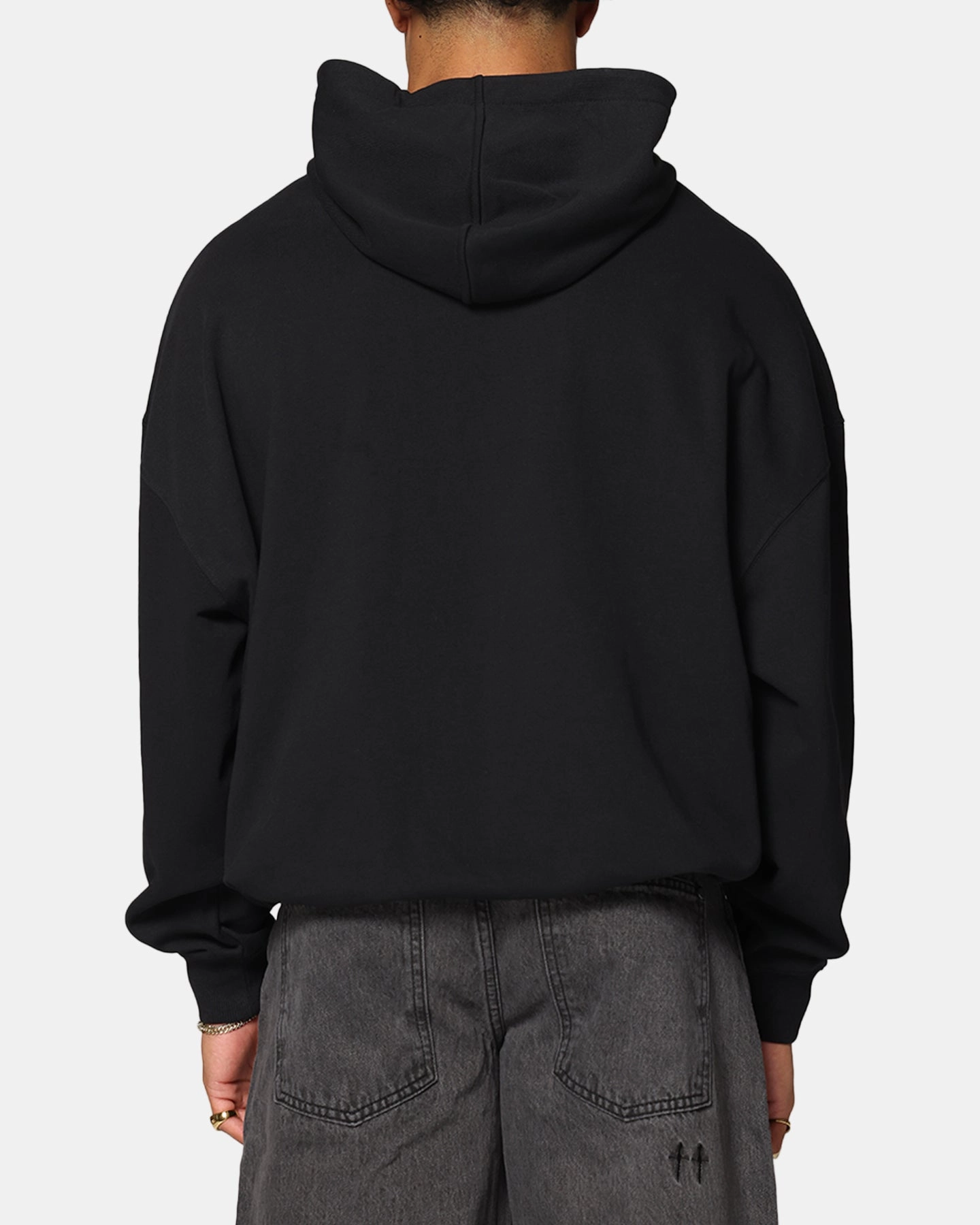 Saint Morta Cambronne Layered Boxy Hoodie Black/Black Neutral Tones