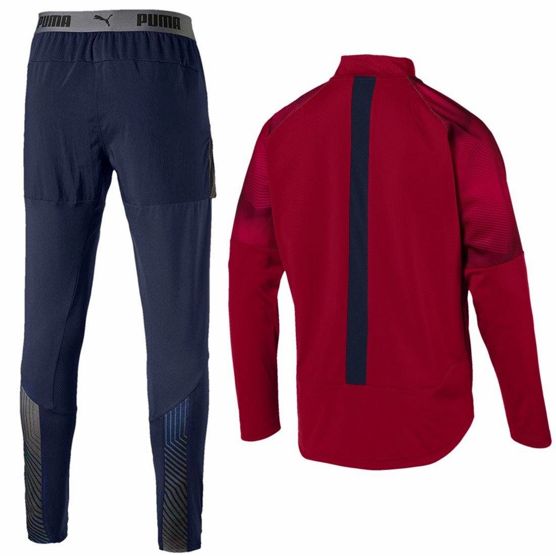 Performance-driven Arsenal soccer red/navy Pro presentation tracksuit 2019 - Puma