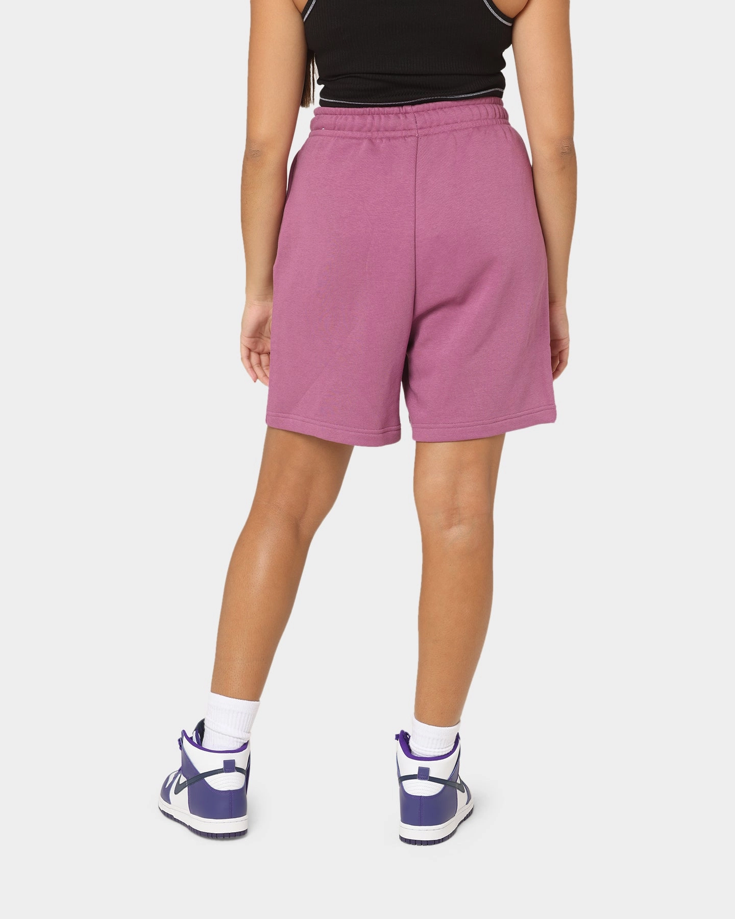 Nike Women's Nike Sportswear Essentials Fleece High-Rise Shorts Light Bordeaux Versatile Layering