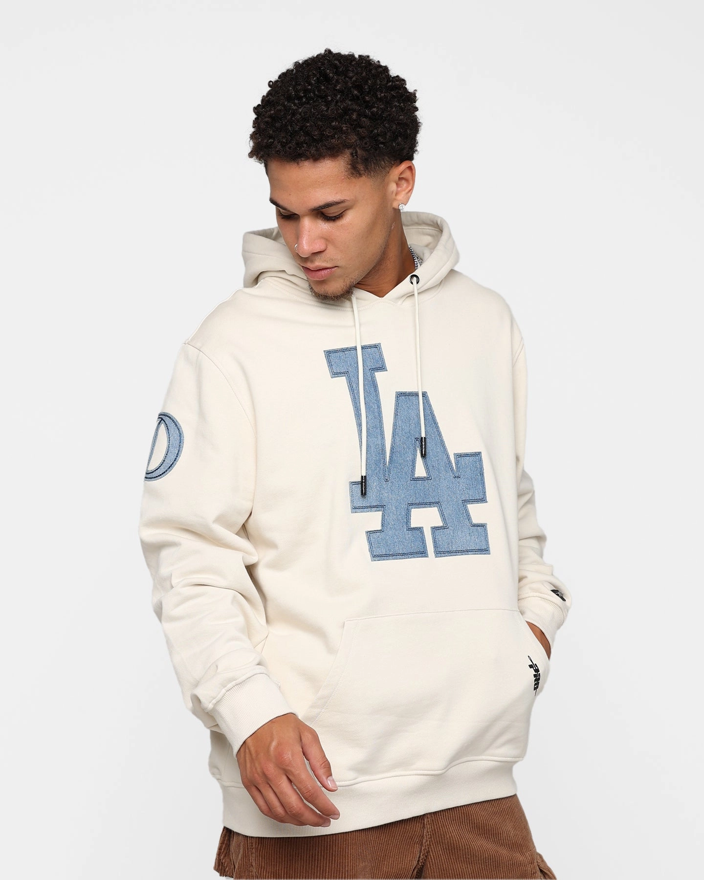Pro Standard Los Angeles Dodgers Varsity Blue Hoodie Linen brand - new