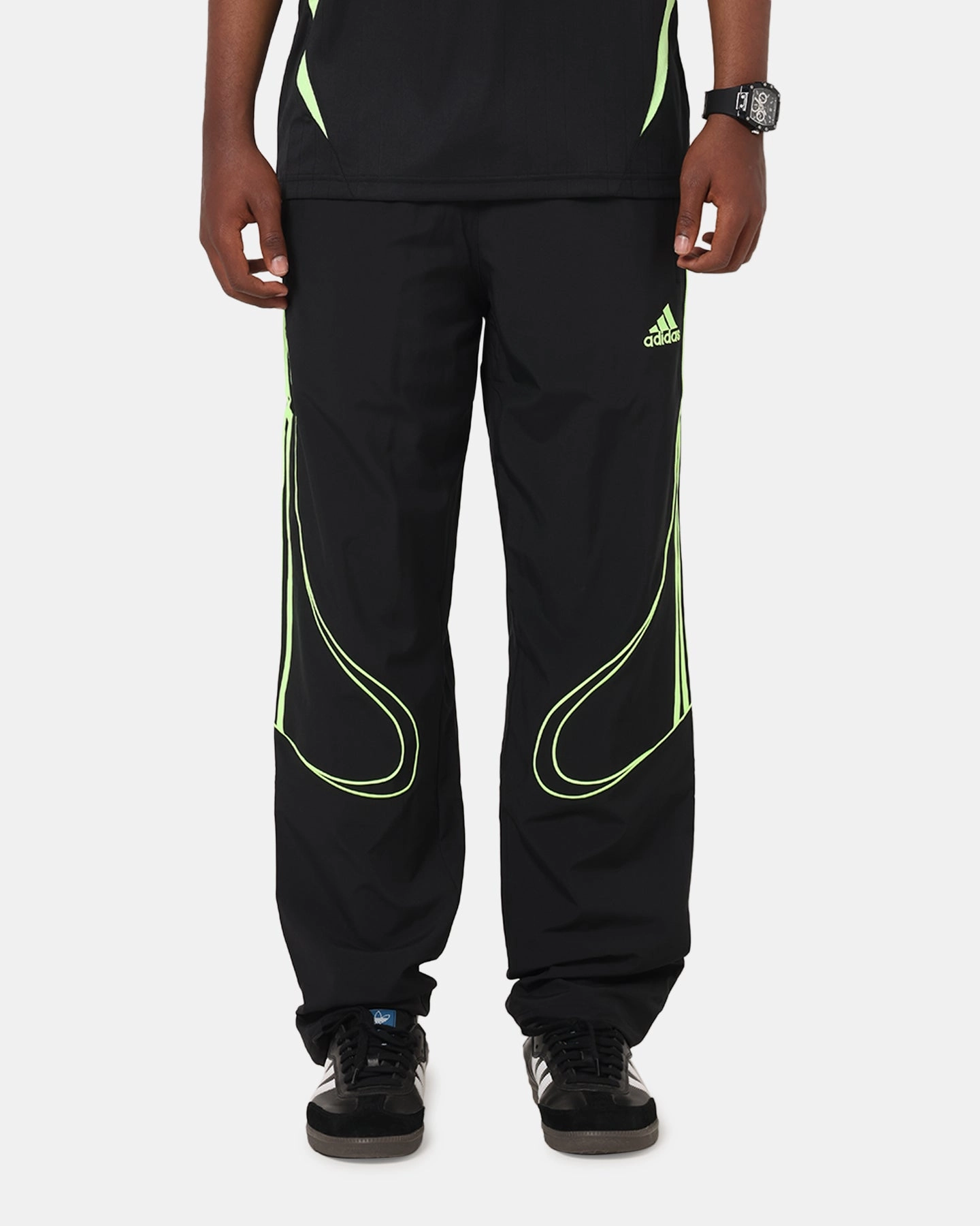 TearResistantPanels Adidas Teamgeist Adicolor Track Pants Black/Green