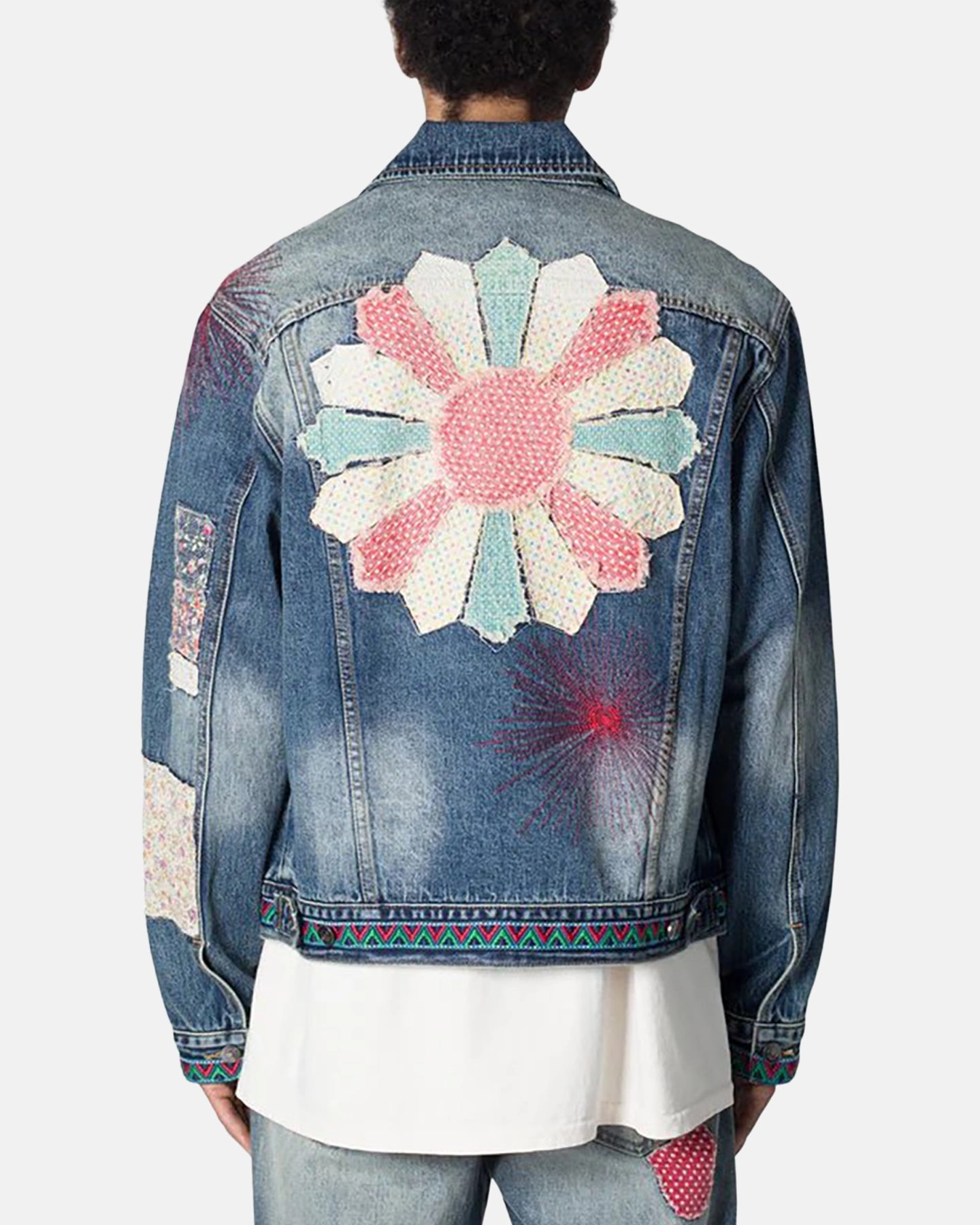 Quick Release Buckles MNML Rugged Trucker Denim Jacket Blue