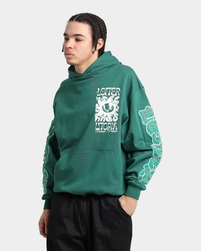 Shaving-cream Loiter Fleur Hoodie Green