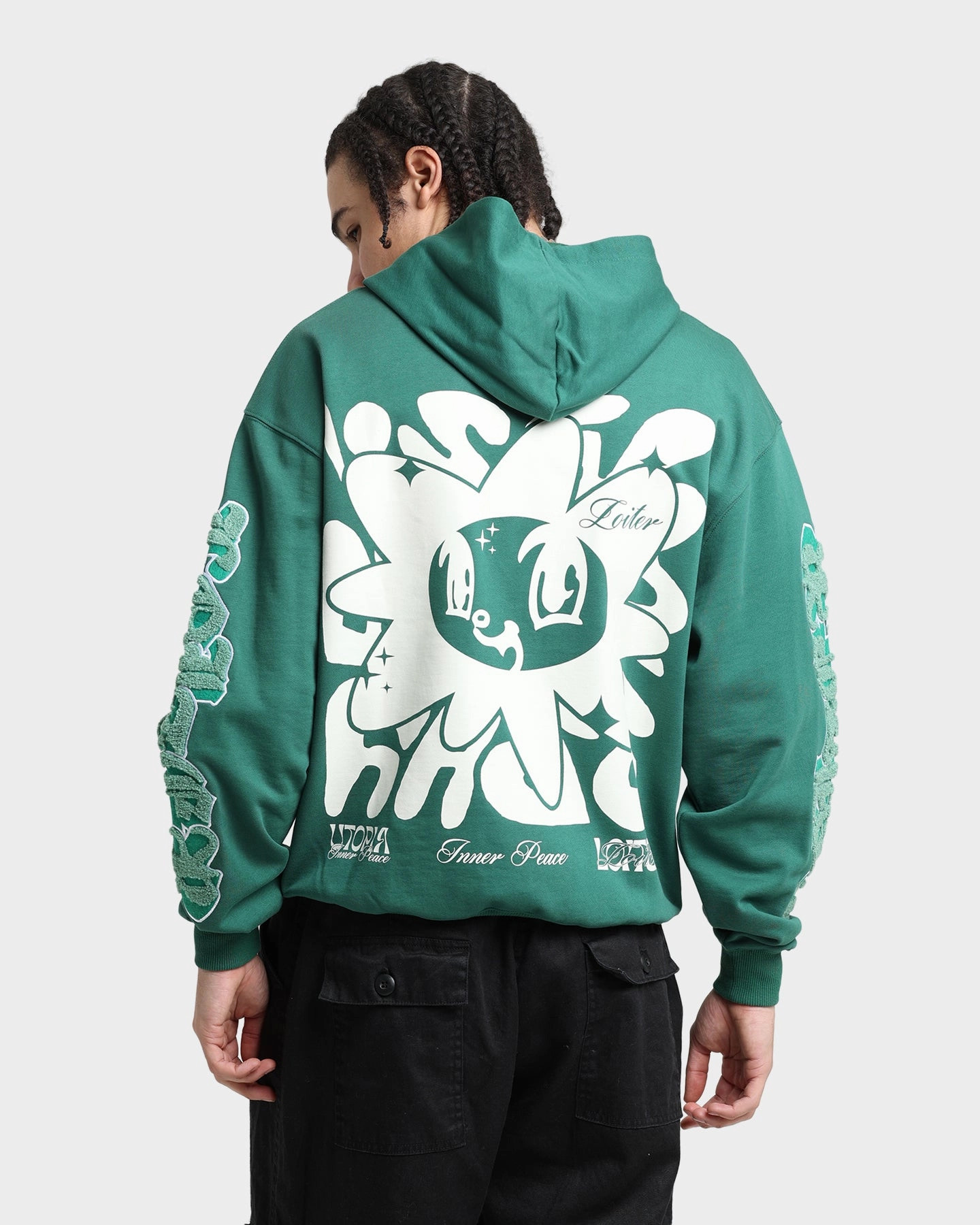 Cold Weather Wear Loiter Fleur Hoodie Green