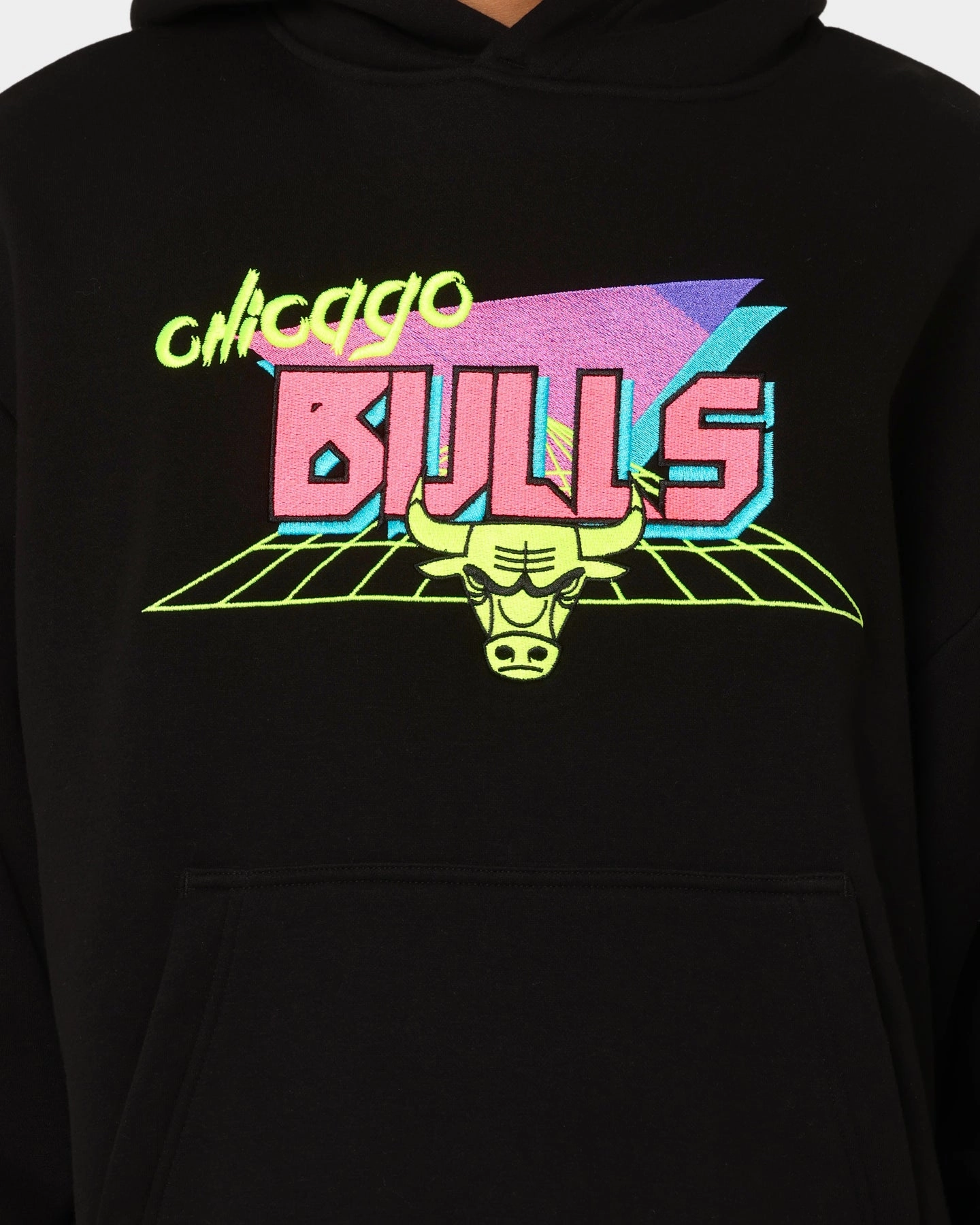 New Era Chicago Bulls Retro Arcade Hoodie Black Flexible Shield