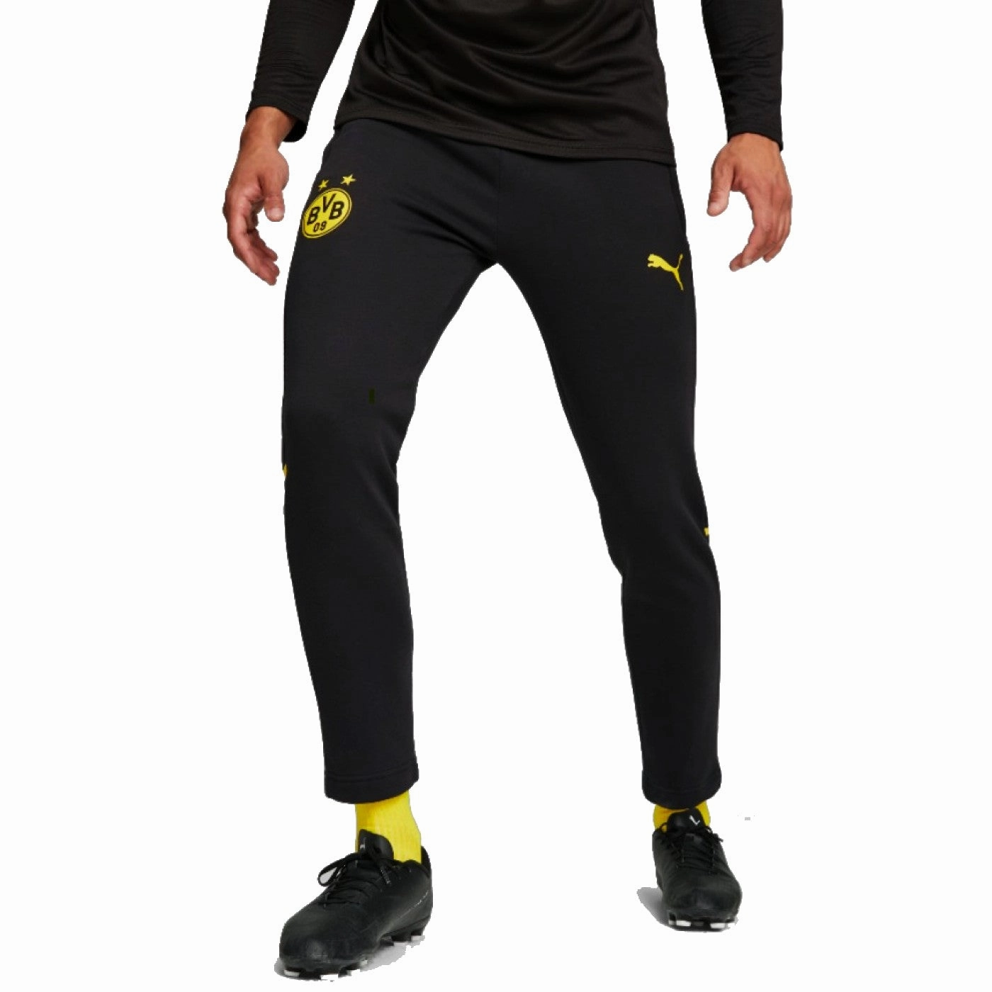 Non-irritating Borussia Dortmund Casual hooded presentation tracksuit 2023/24 - Puma