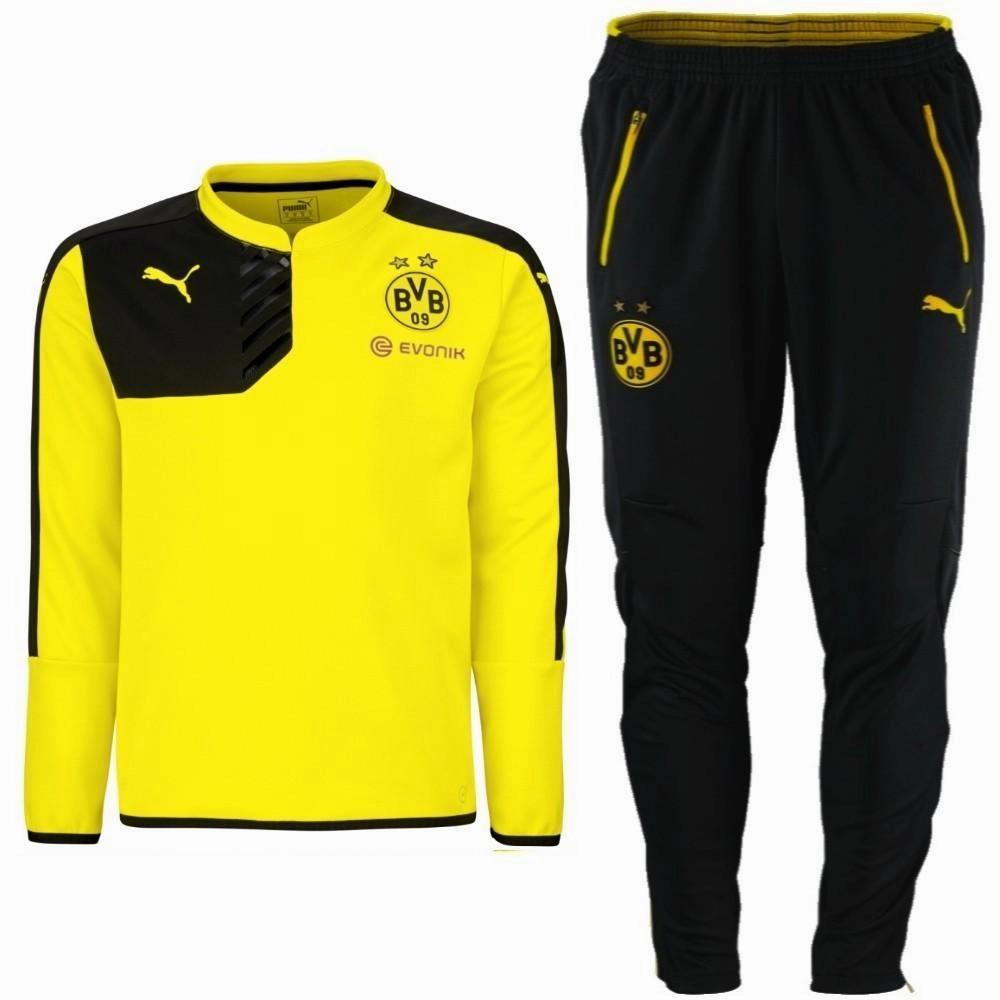 platinum Gore-Tex Borussia Dortmund Training Sweat tracksuit 2015/16 yellow - Puma