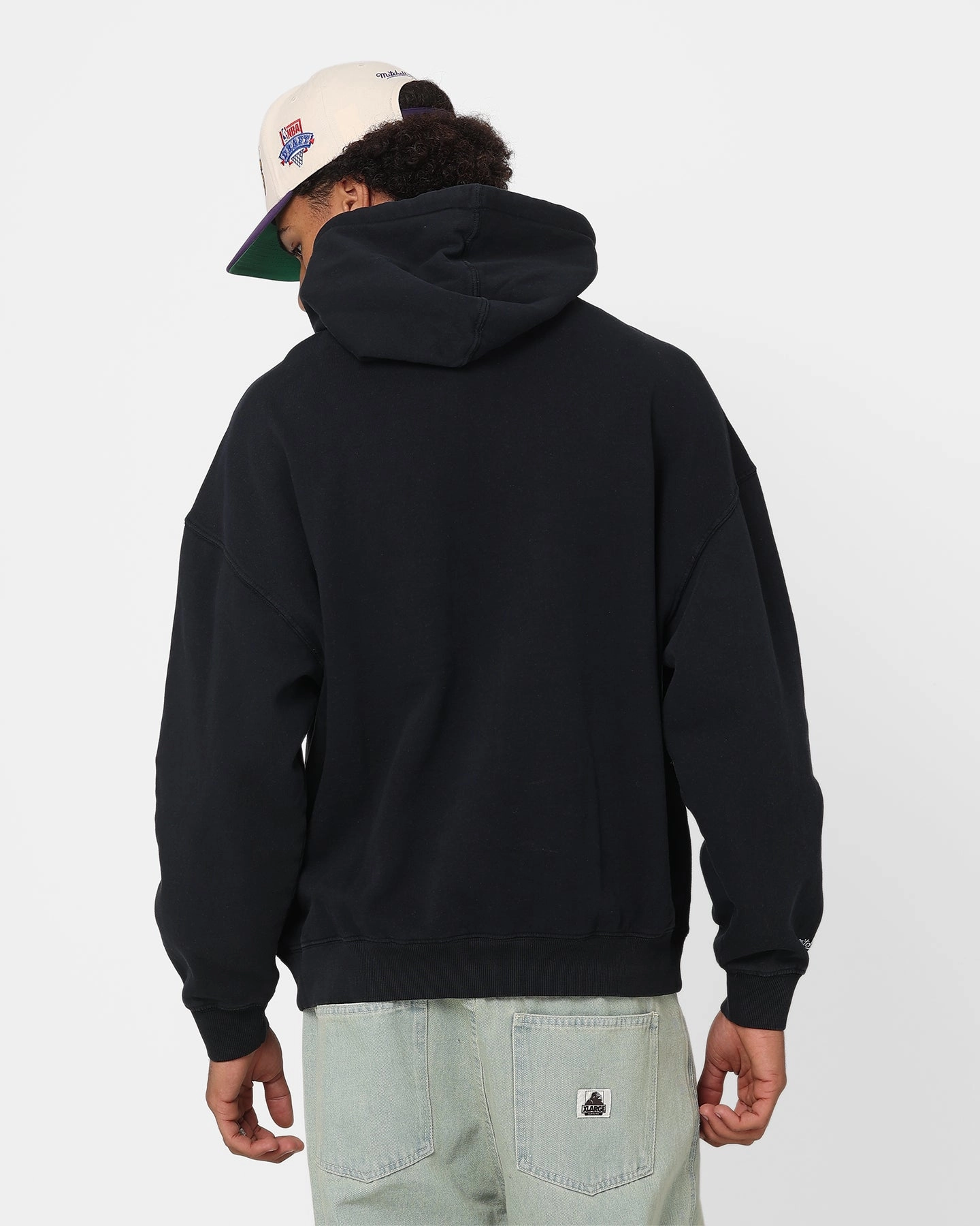 Father's Day MultiPocketDesign Mitchell & Ness Los Angeles Lakers Last Second Shot Hoodie Faded Black