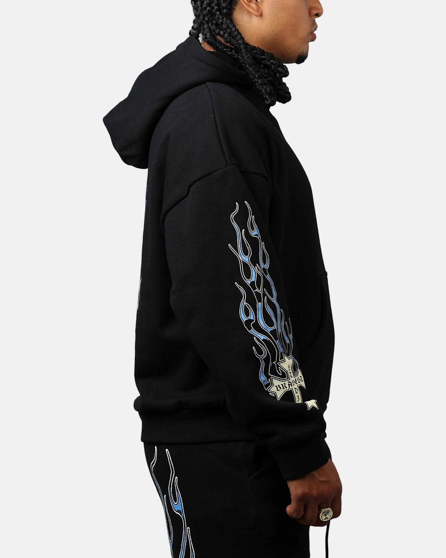 Bravest Eternal Hoodie Black/Blue Evolve Admire