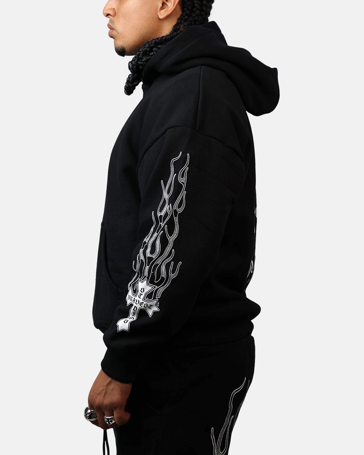 Negotiate Beret Bravest Eternal Hoodie Black