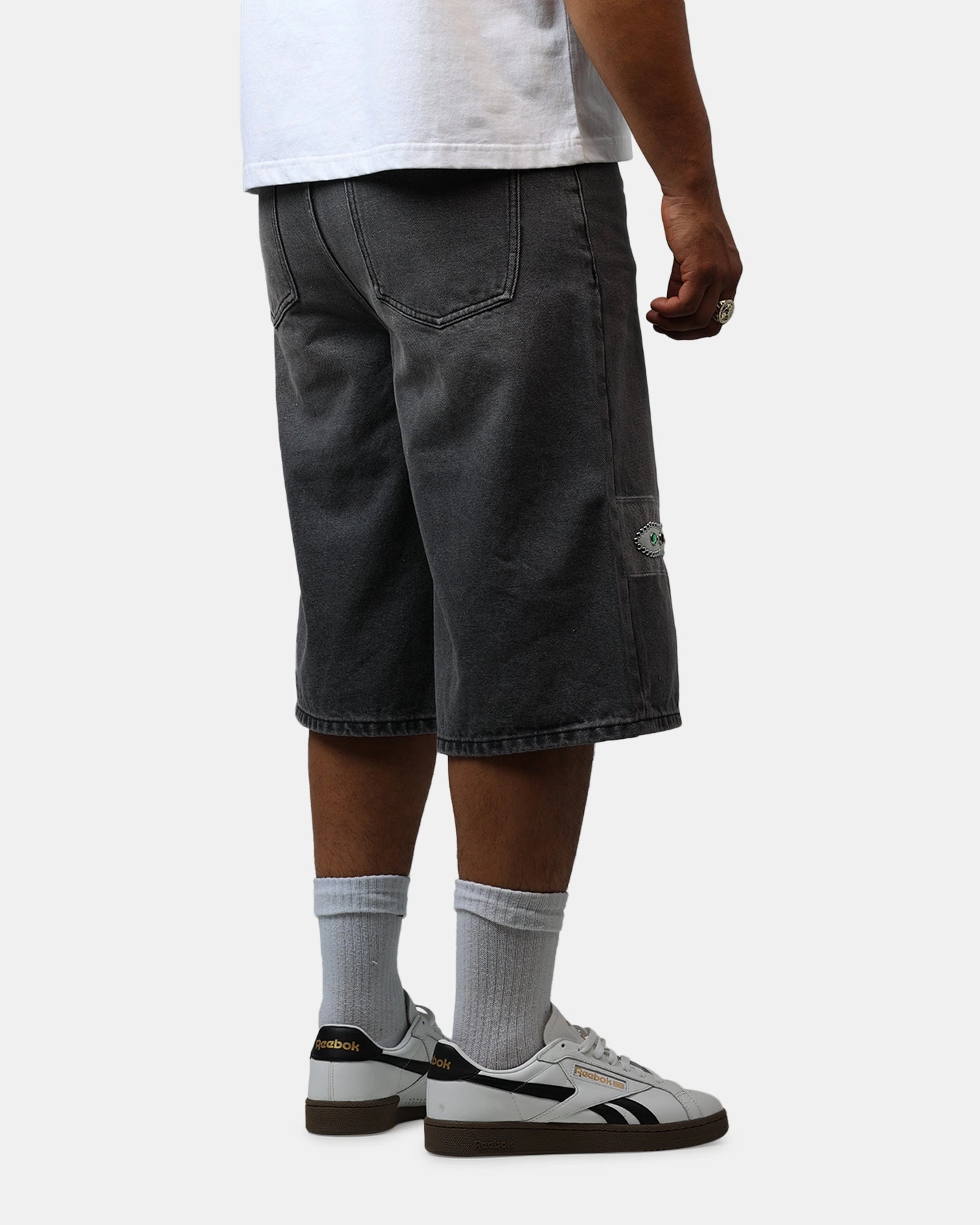 Bravest Sapphire Jorts Black Wash Easy Movement Holiday Gift