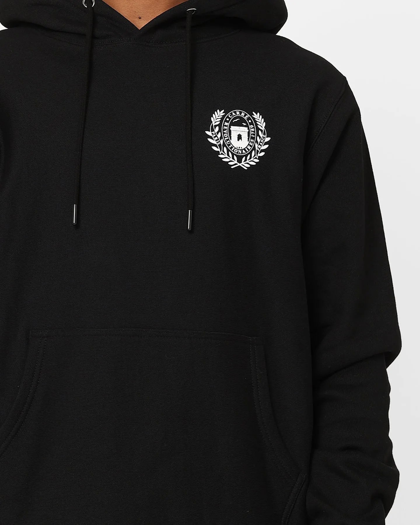 Pink Carre Wraith Hoodie Black