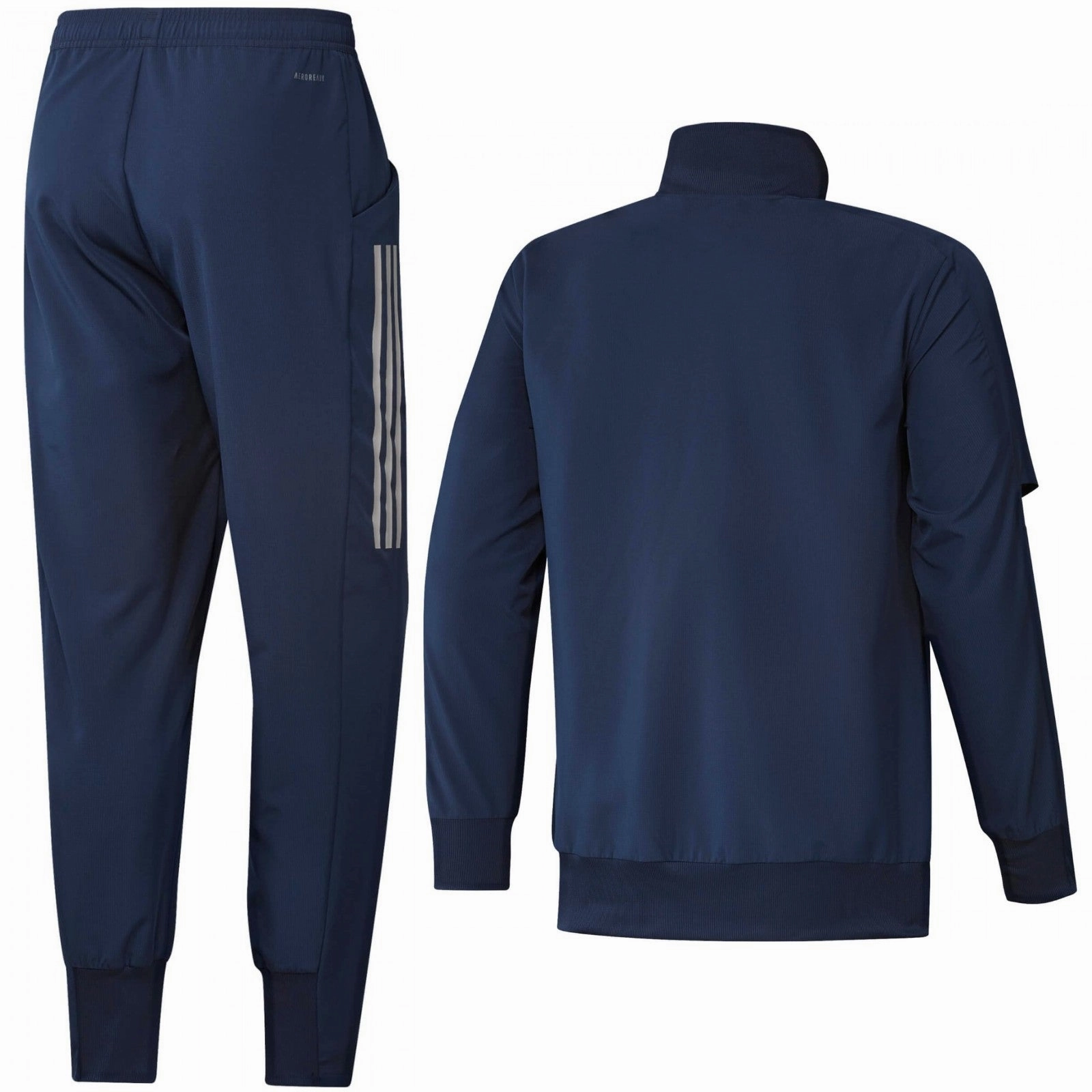 ZeroDistractionWaistband aesthetics Spain navy presentation Soccer tracksuit 2020/21 - Adidas