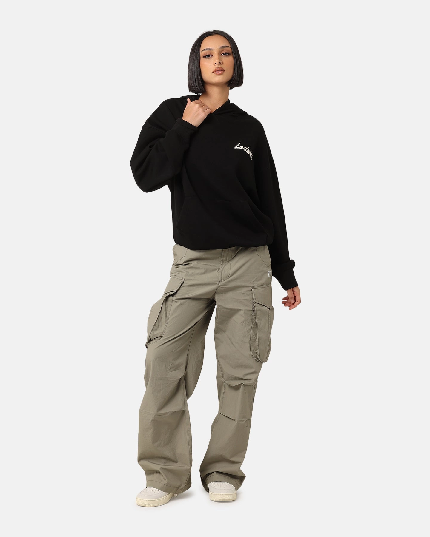 Share Trendy Loiter Chroma Premium Hoodie Black