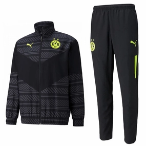 Borussia Dortmund pre-match woven presentation tracksuit 2022 - Puma Airflow Channel System