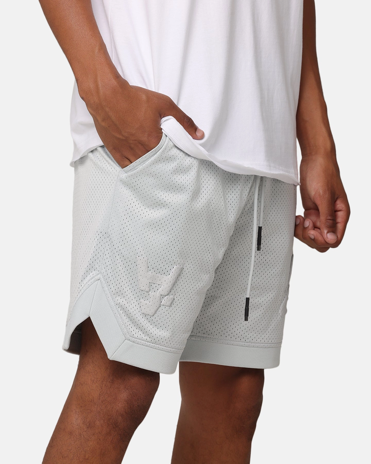 thermal fabric Rough texture The Anti Order Atomic Basketball Shorts Glacier