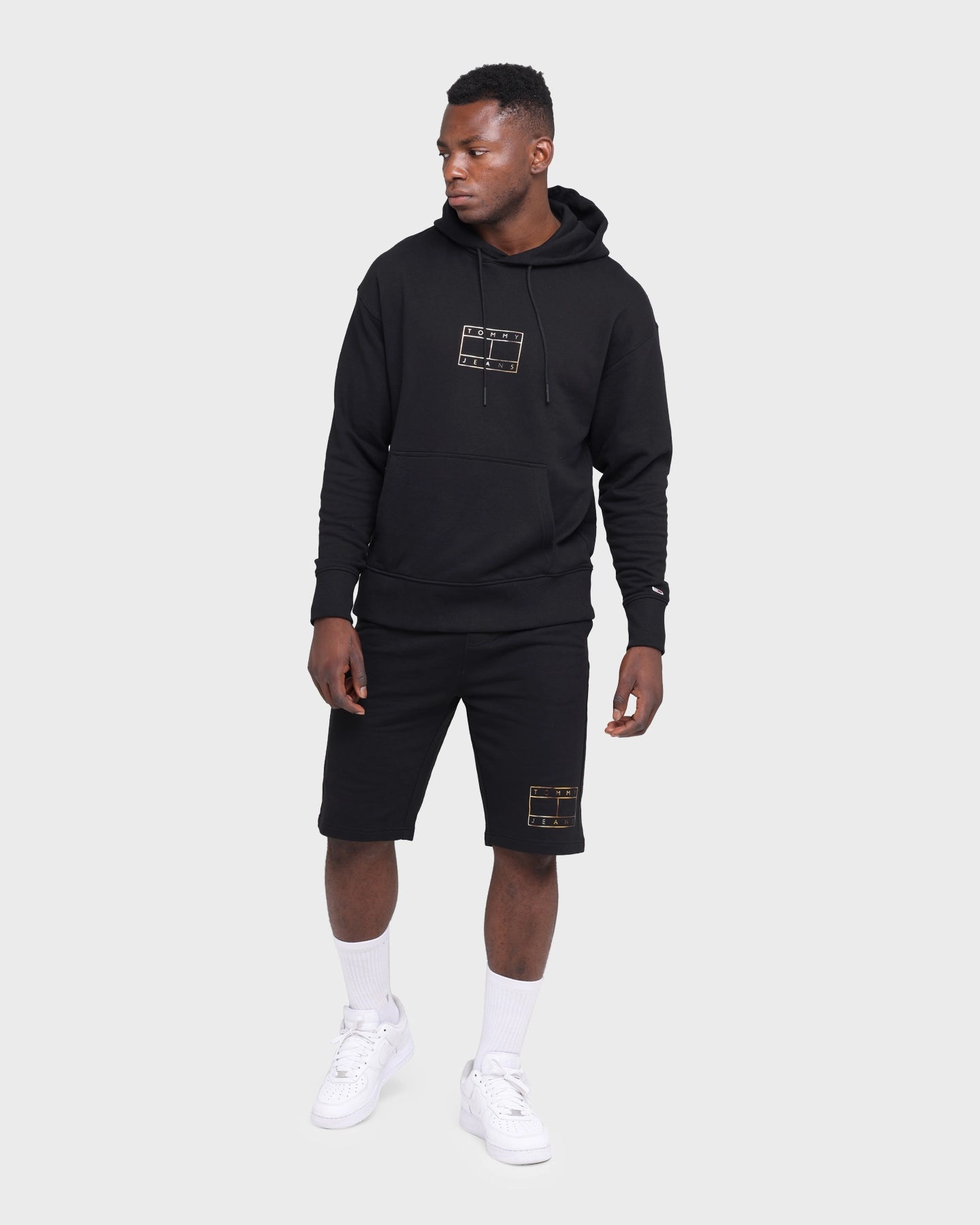 Tommy Jeans Aus Flag Shorts Black Festival wear