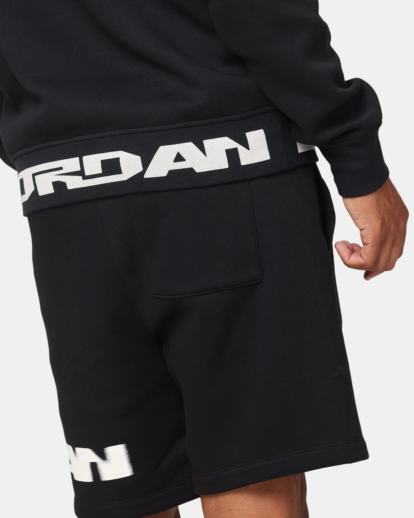 Jordan Jumpman MVP Fleece Shorts Black/Sail Moisture Management Lining