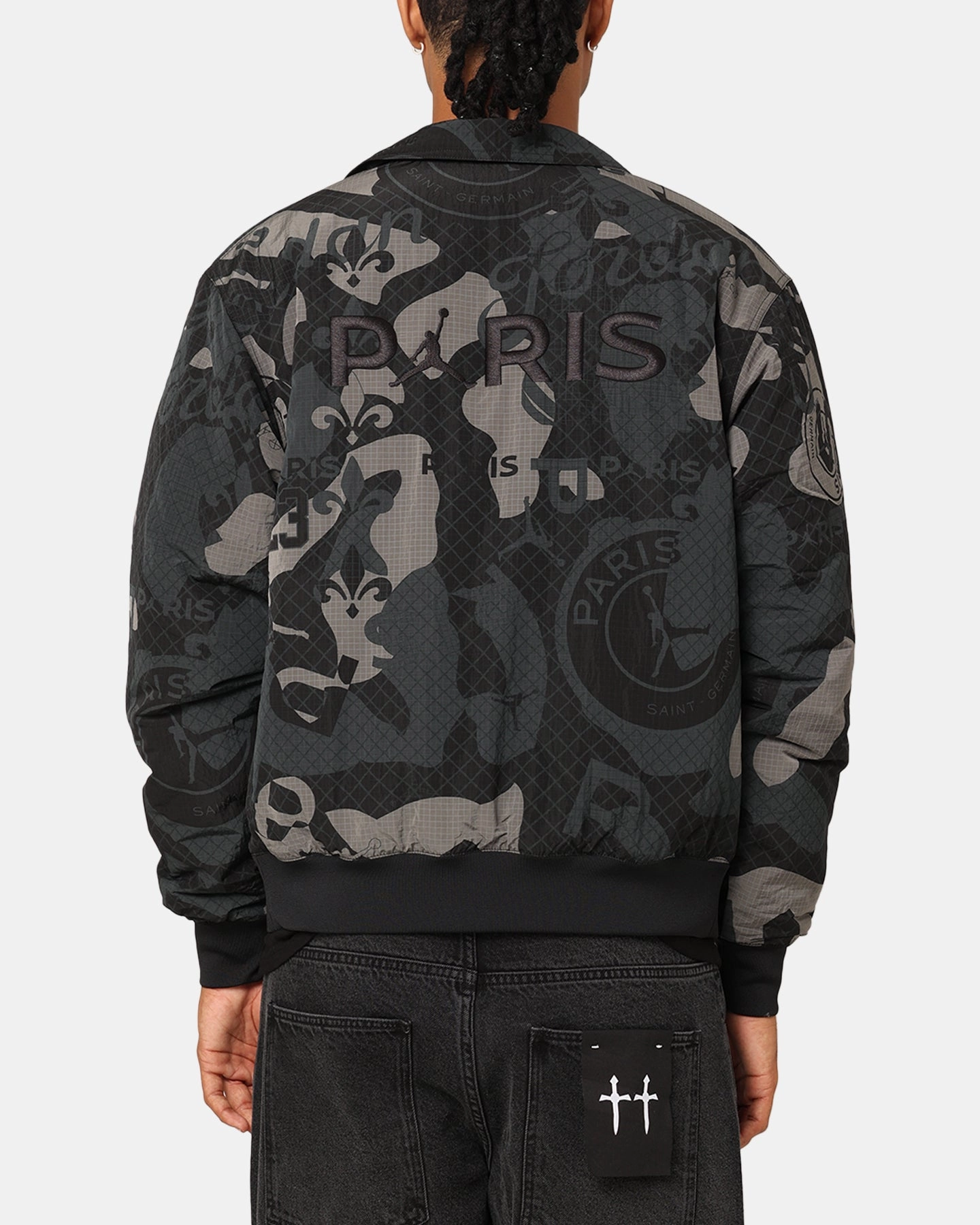 Jordan X Paris Saint-Germain Jacket Black Cold Weather Wear