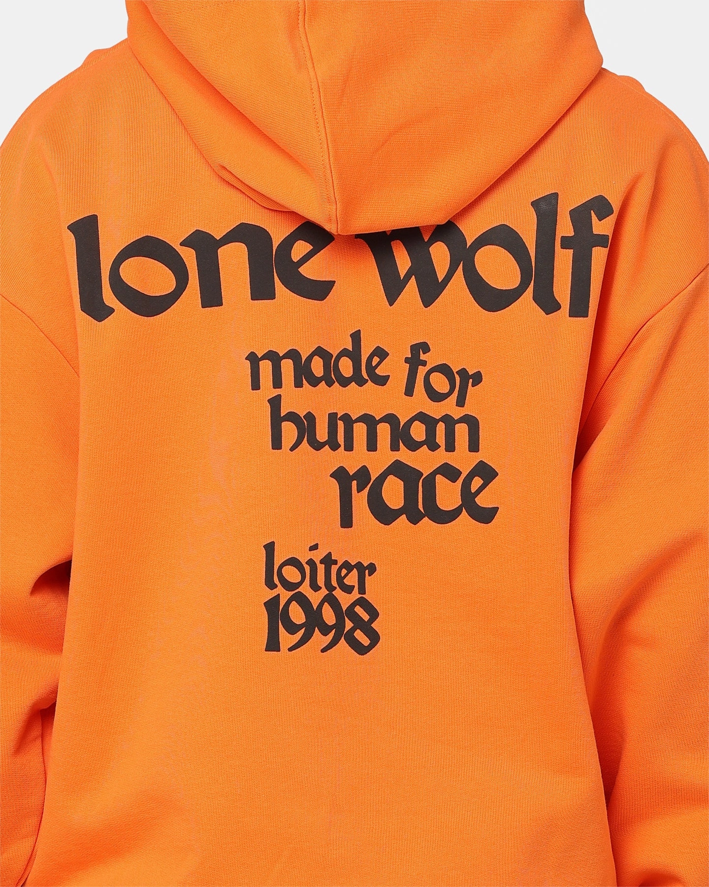 Loiter Lone Wolf Hoodie Orange Dry suitable for theater performances