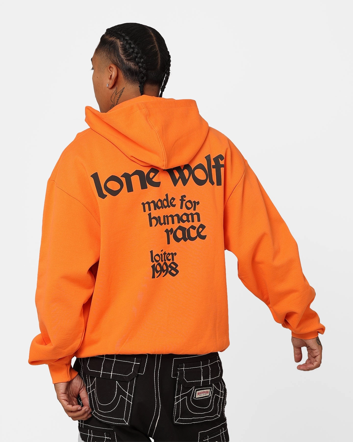 Loiter Lone Wolf Hoodie Orange Situation