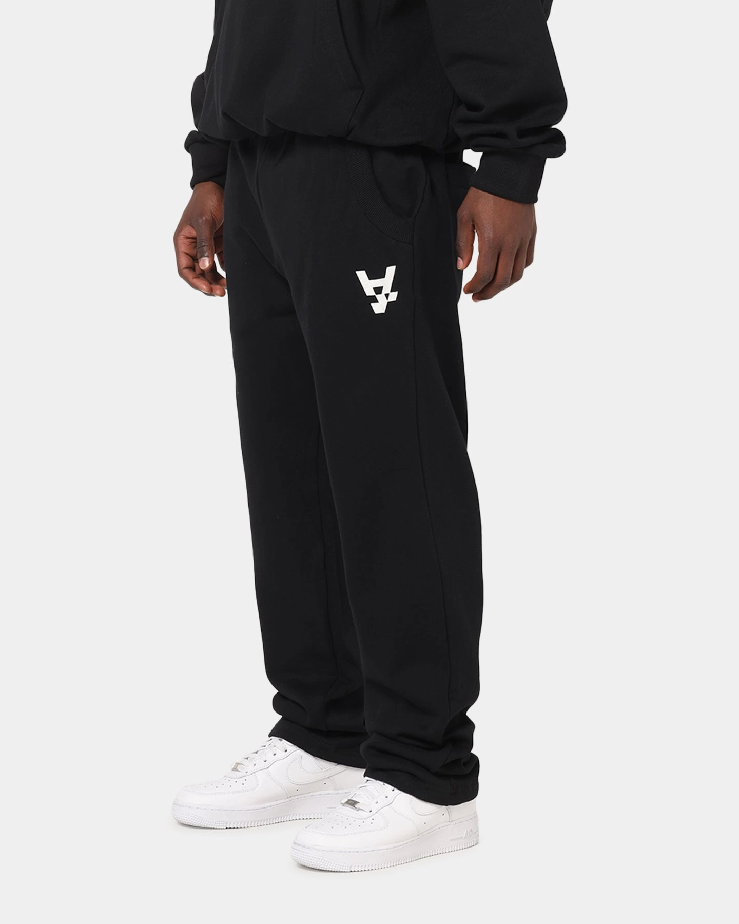 The Anti Order Reverse Logo Track Pants Black Indoor Comfort Trendy Wear