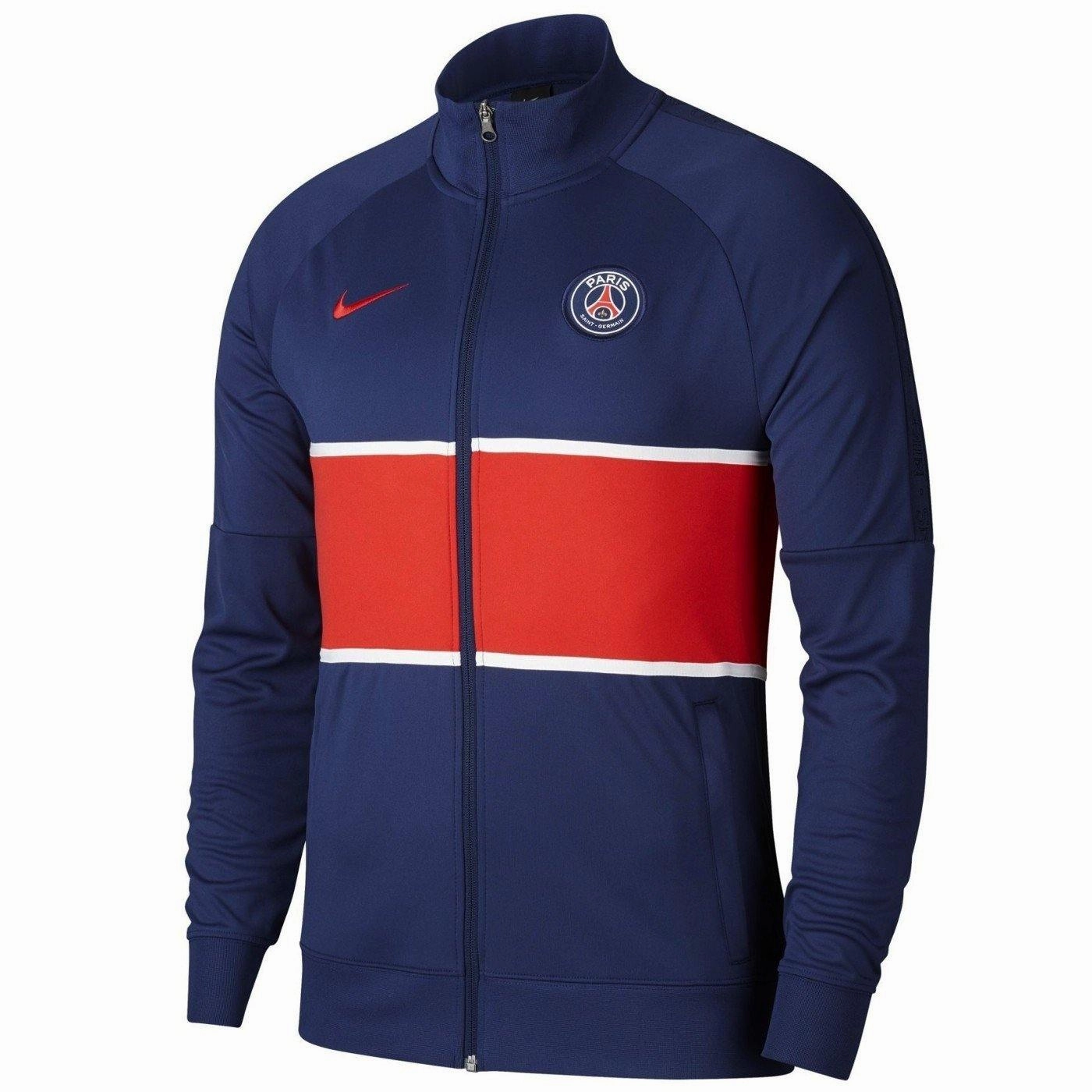 Workout Ready synthetic fabric PSG pre-match presentation soccer tracksuit 2020/21 - Nike