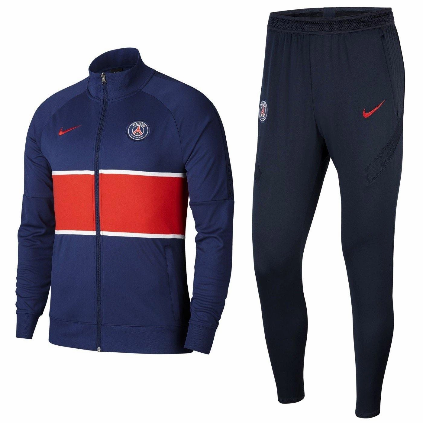 PSG pre-match presentation soccer tracksuit 2020/21 - Nike Cold Weather Wear Multi Directional Flex Points