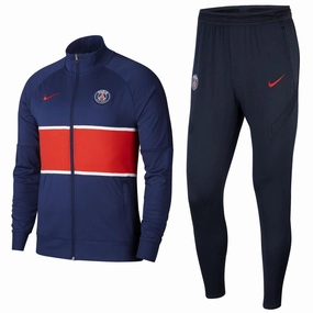 PSG pre-match presentation soccer tracksuit 2020/21 - Nike Cold Weather Wear Multi Directional Flex Points