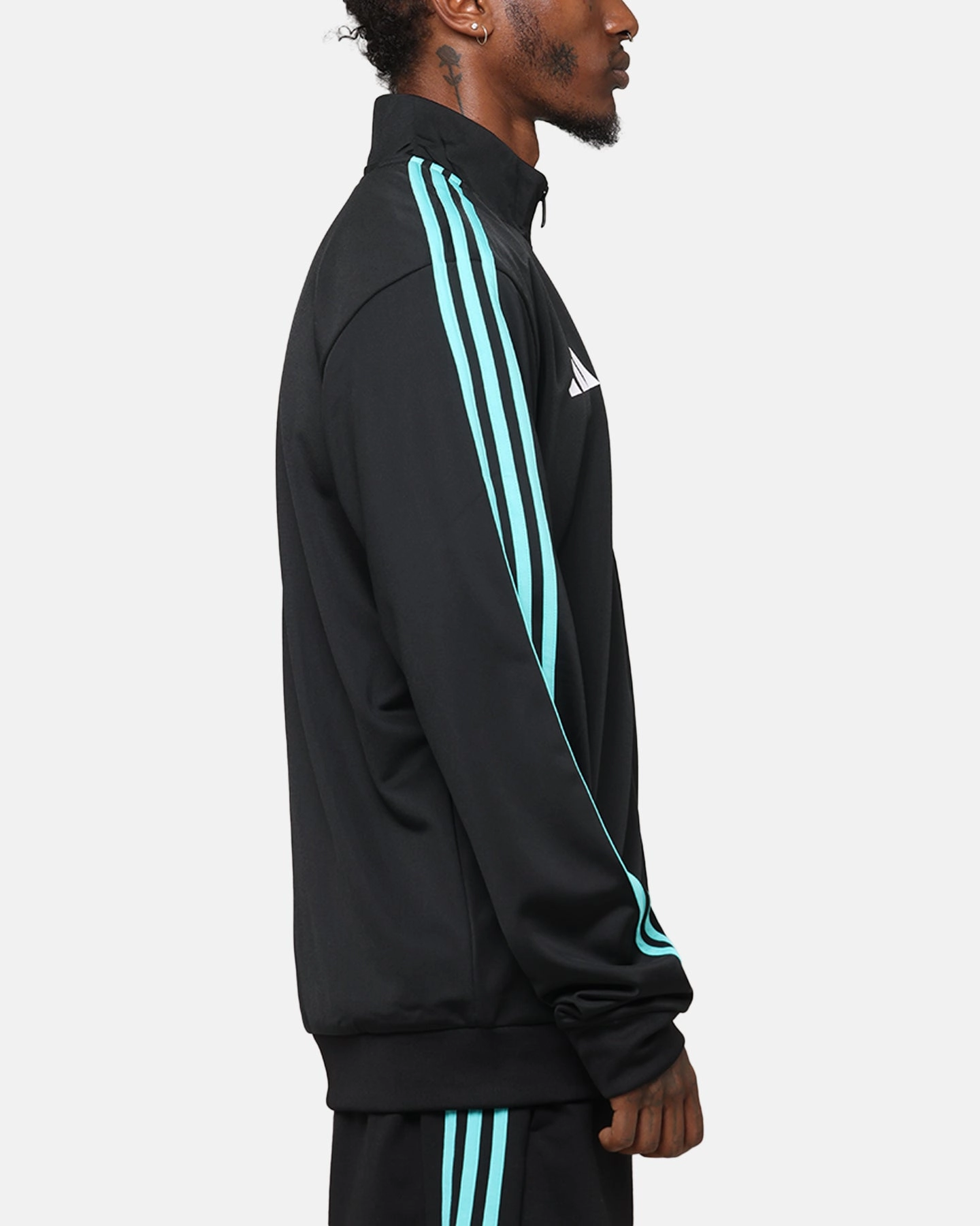adidas x Mercedes-AMG PETRONAS Formula One F1 DNA Track Jacket Black/White Contest Anti Static Lining