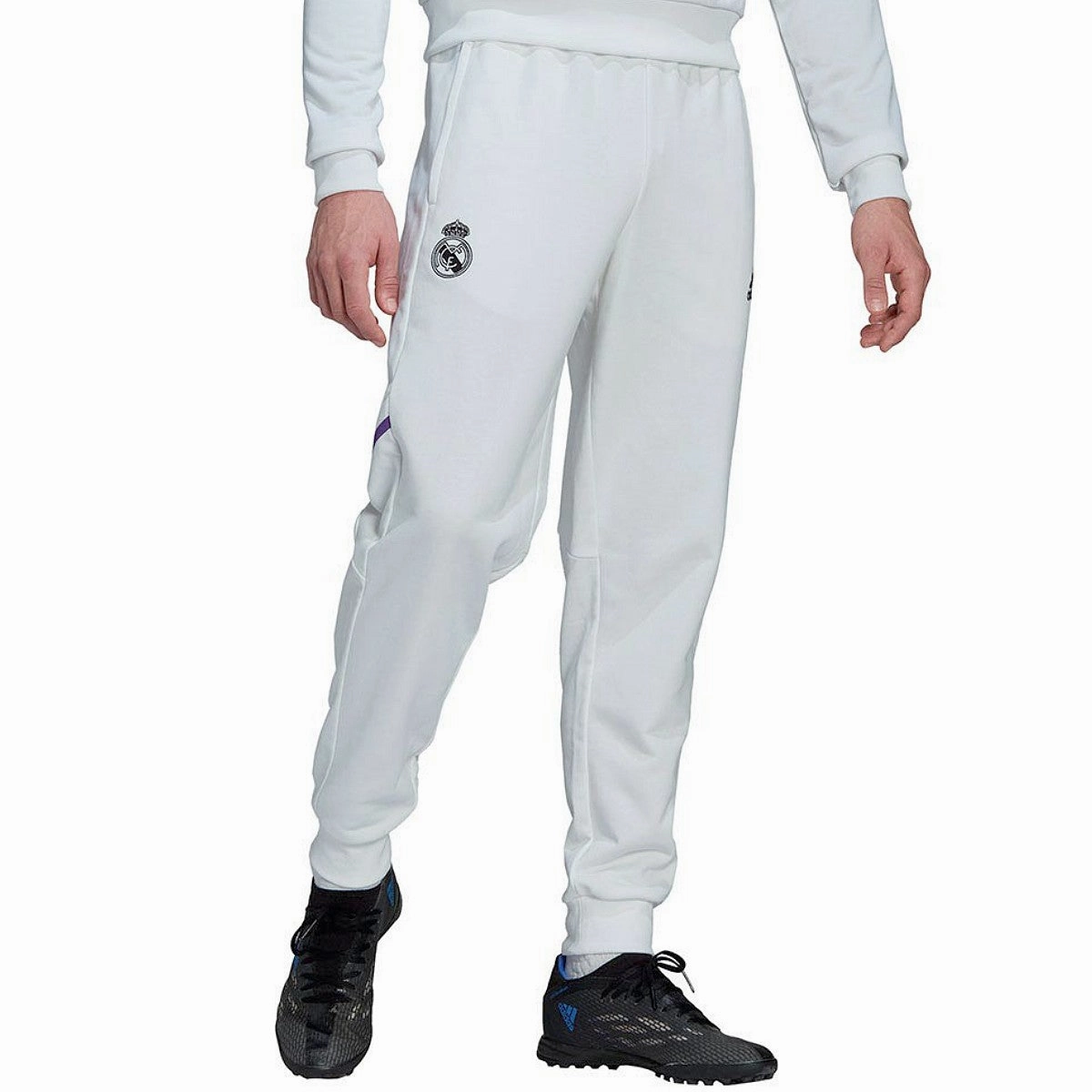 Real Madrid black/white training sweat Soccer tracksuit 2022/23 - Adidas QuickAccess Pockets boot venue