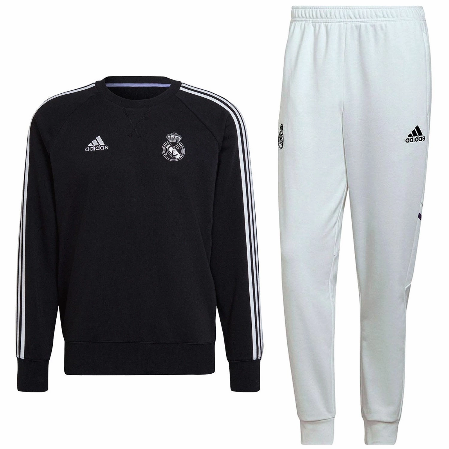 Real Madrid black/white training sweat Soccer tracksuit 2022/23 - Adidas HighCompressionZones